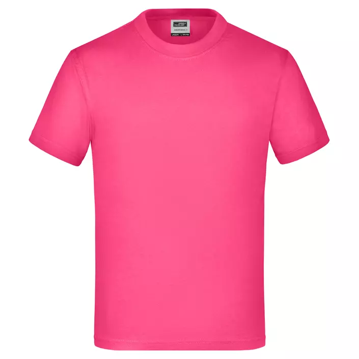 James & Nicholson Junior Basic-T T-shirt for barn, Rosa, large image number 0