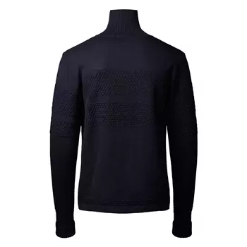 Clipper Saltum knitted pullover with half-zip, Captain Navy