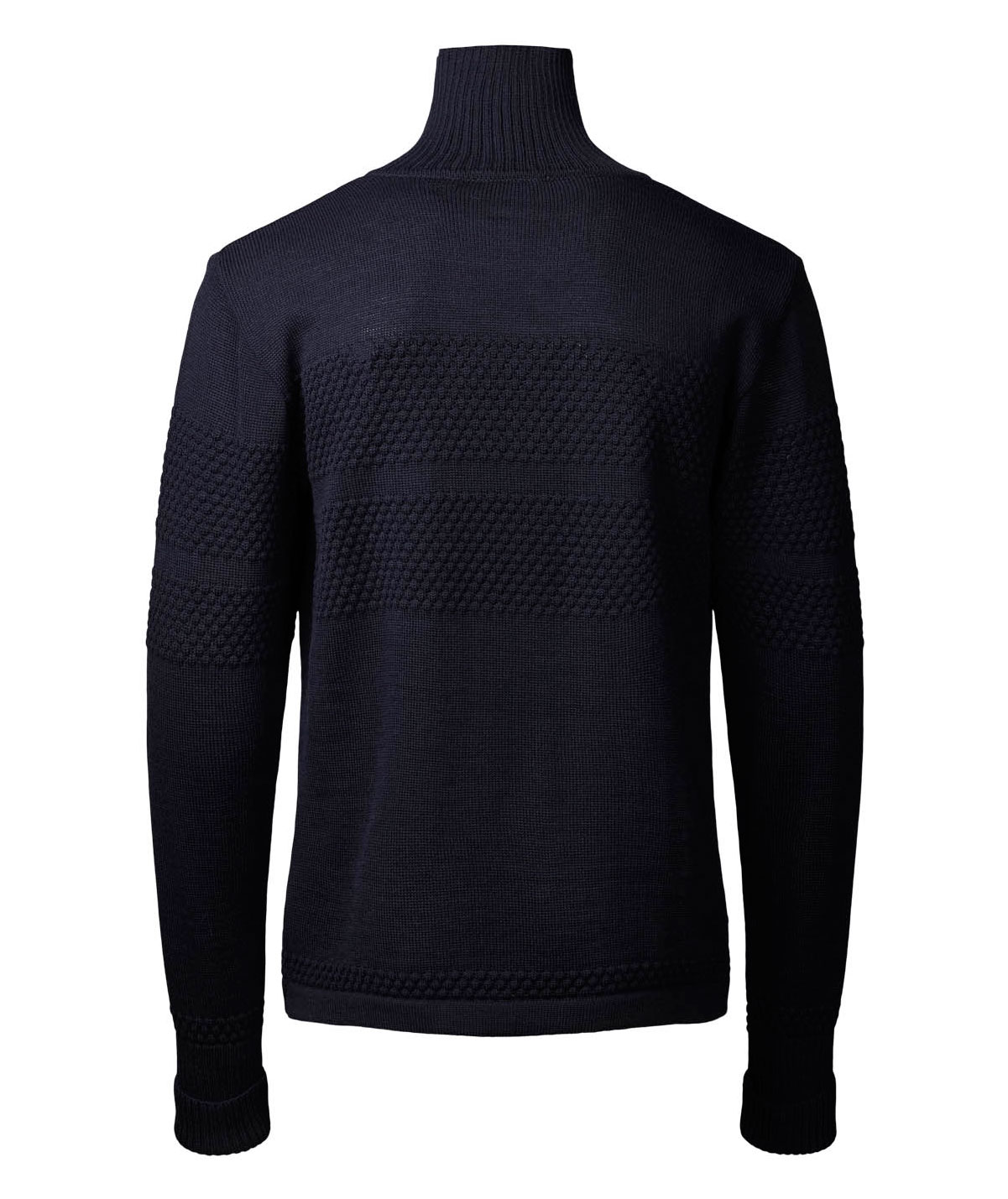 Clipper Saltum knitted pullover with half-zip, Captain Navy