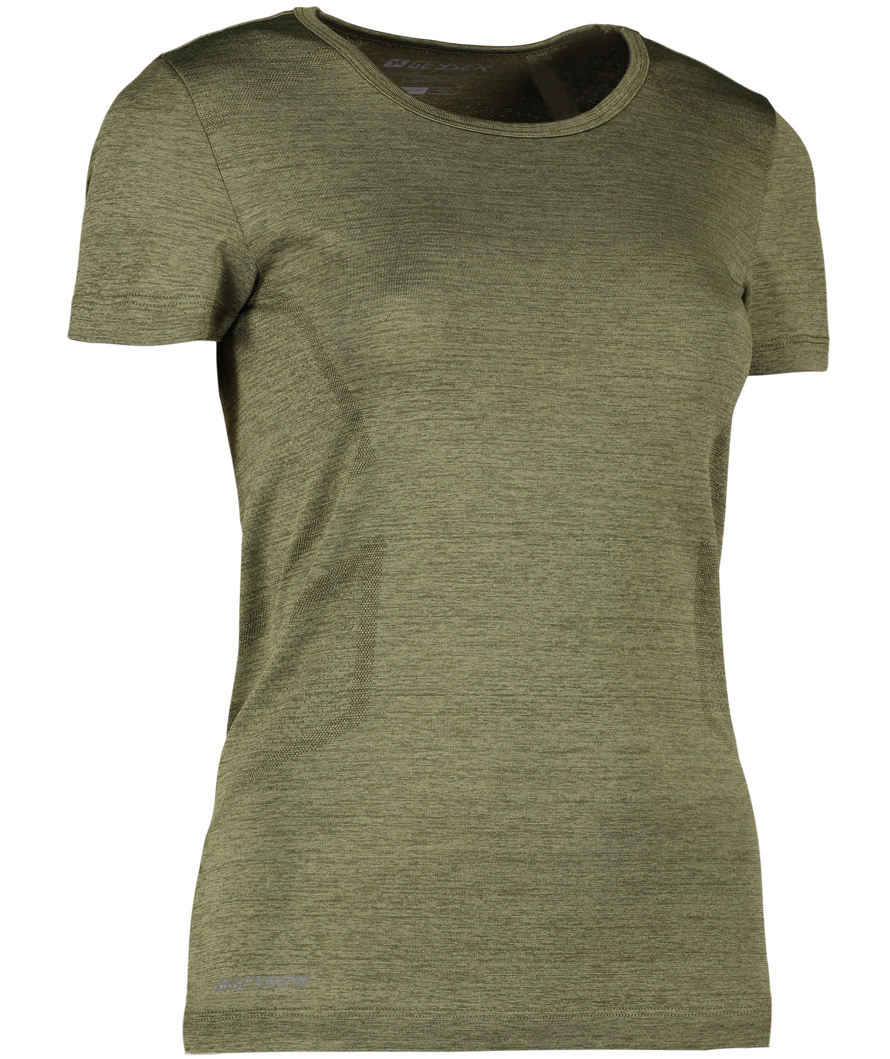 GEYSER Seamless women's T-shirt, Olive melane