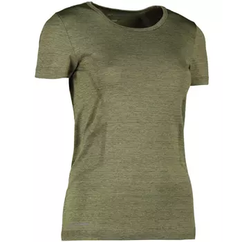 GEYSER Seamless dame T-shirt, Oliven melange