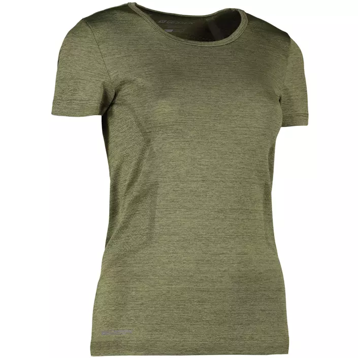 GEYSER Seamless women's T-shirt, Olive melane, large image number 1