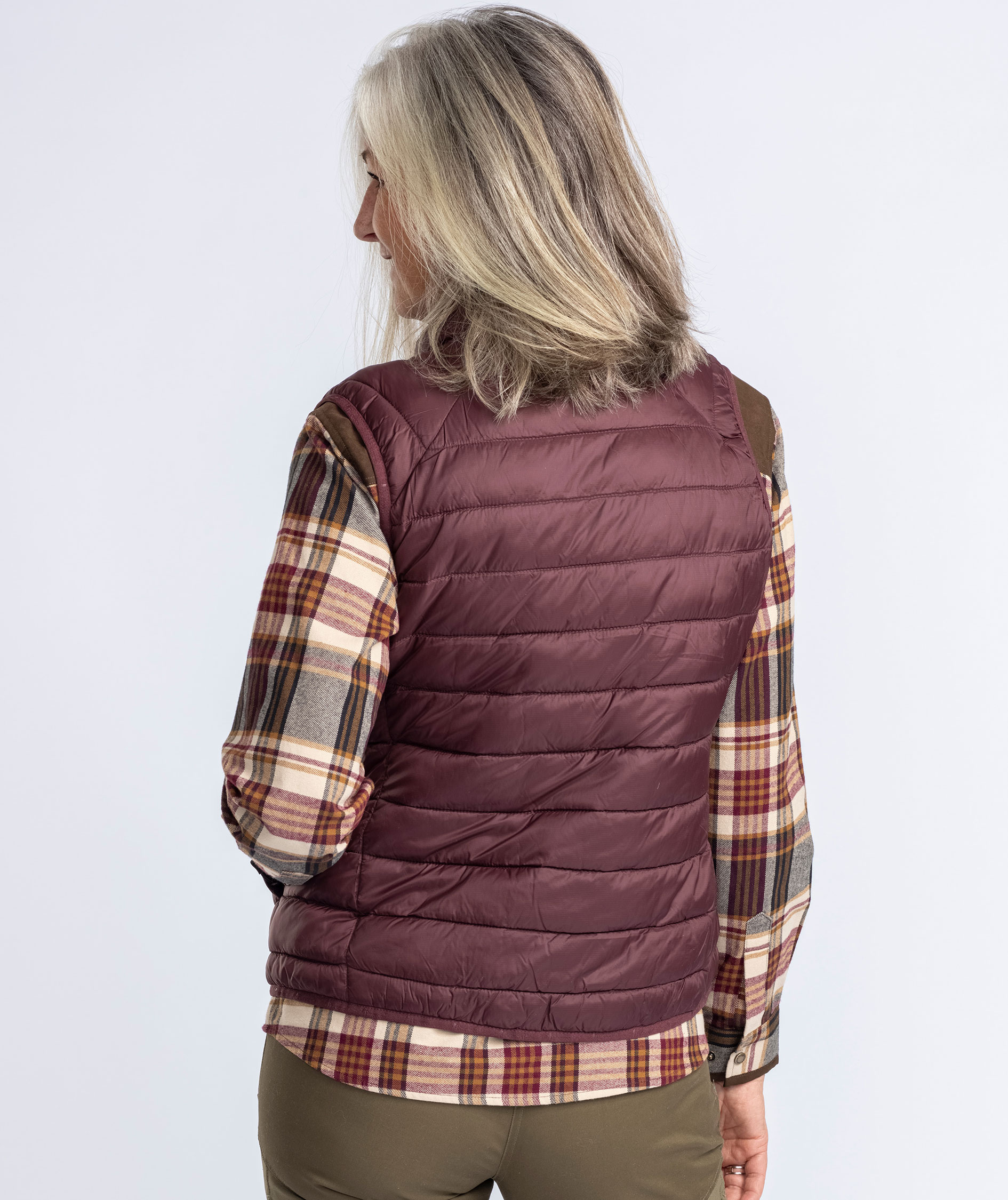 Pinewood Abisko Insulation vatteret damevest, Earth Plum, large image number 4