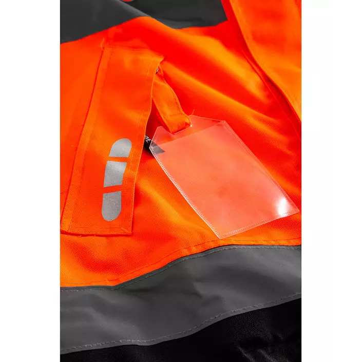 Lyngsøe shell jacket, Hi-Vis Orange/Black, large image number 2