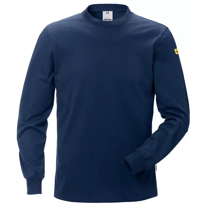 Fristads ESD long sleeved T-shirt 7082, Dark Marine Blue, large image number 0