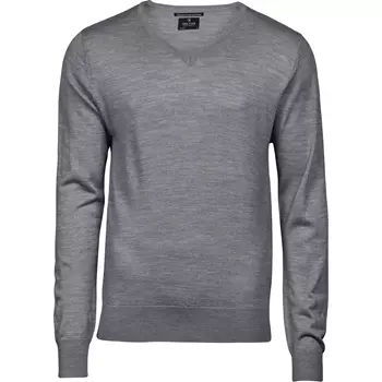 Tee Jays knitted sweater, Light Grey
