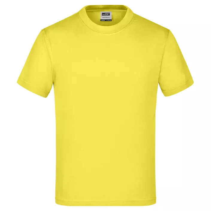 James & Nicholson Junior Basic-T T-shirt till barn, Yellow, large image number 0
