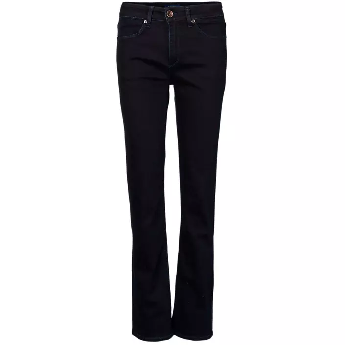 Claire Woman Janice dame jeans med kort benlengde, Navy denim, large image number 0