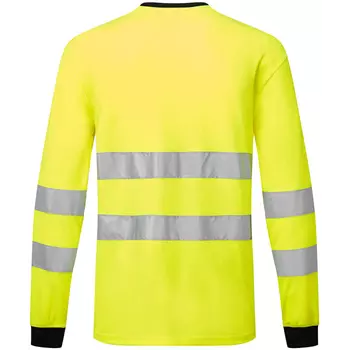Portwest PW2 long-sleeved T-shirt, Hi-vis Yellow/Black
