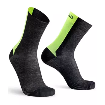Oxyburn Thermo Sprint MY20 socks with merino wool, Black vision