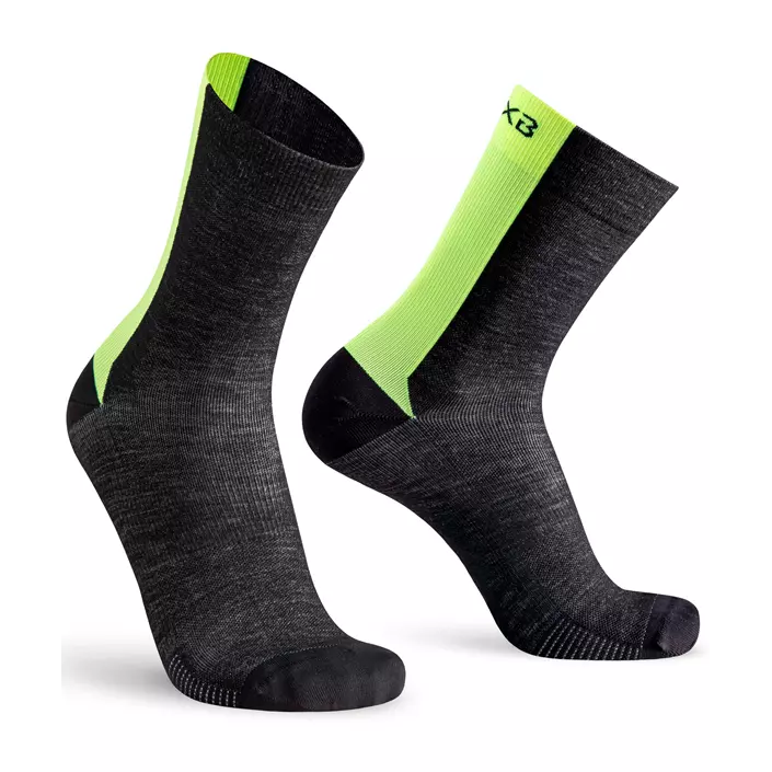 Oxyburn Thermo Sprint MY20 socks with merino wool, Black vision, Black vision, large image number 0