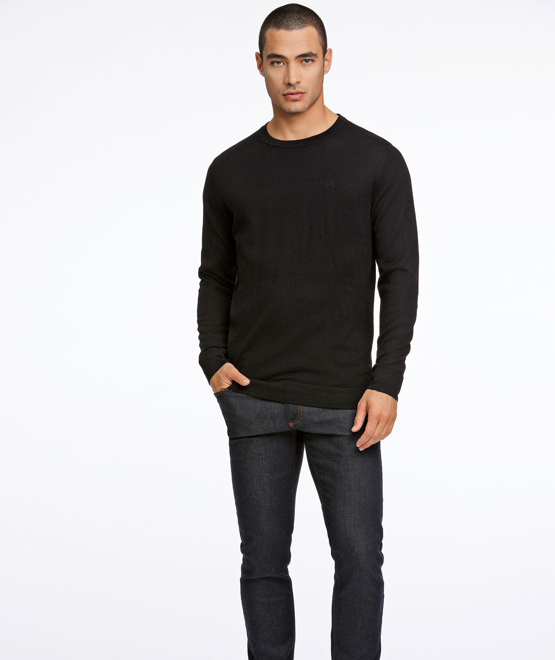 Lindbergh with merino wool, Black, large image number 1