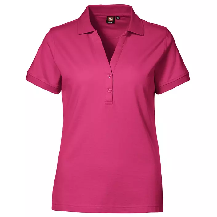 ID Piqué Damen Poloshirt, Pink, large image number 0
