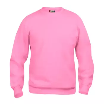 Clique Basic Roundneck Pullover, Hell Pink