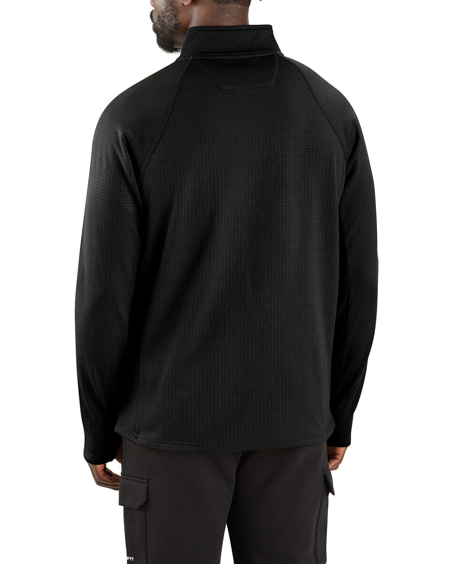 Carhartt Mock Neck Halfzip Midlayer, Black, large image number 3