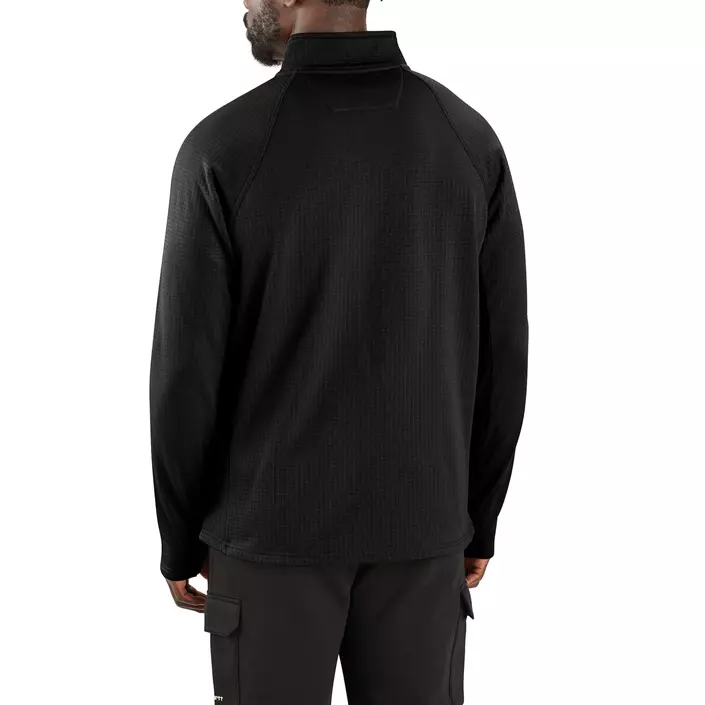 Carhartt Mock Neck Halfzip Midlayer, Black, large image number 2