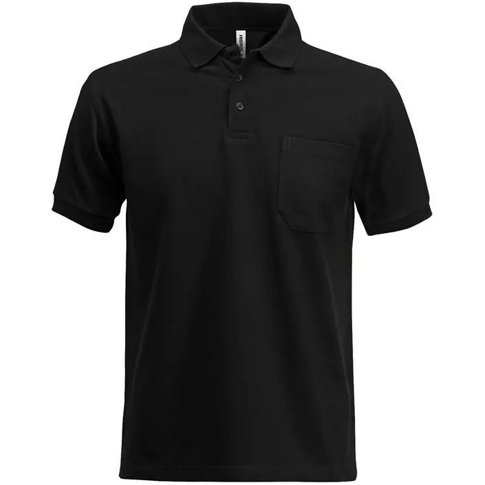 Fristads Acode Heavy polo shirt, Black, large image number 0