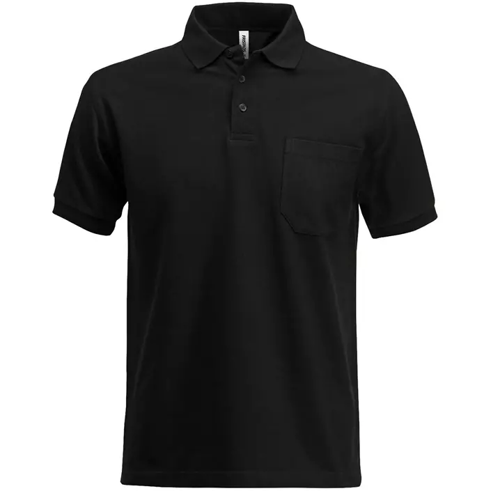 Fristads Acode Heavy polo shirt, Black, large image number 0