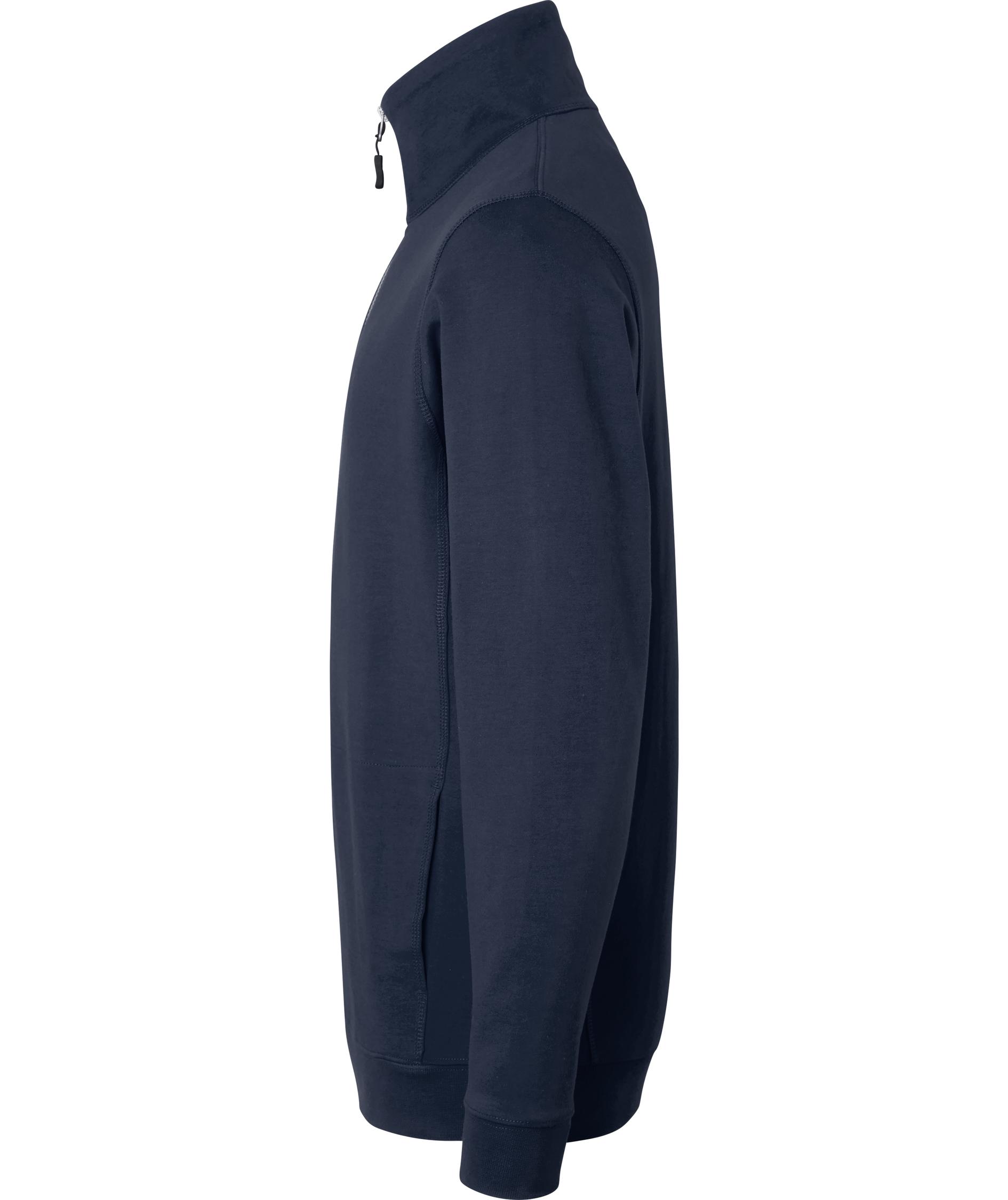 Top Swede sweatshirt med kort dragkedja 0102, Navy, large image number 3