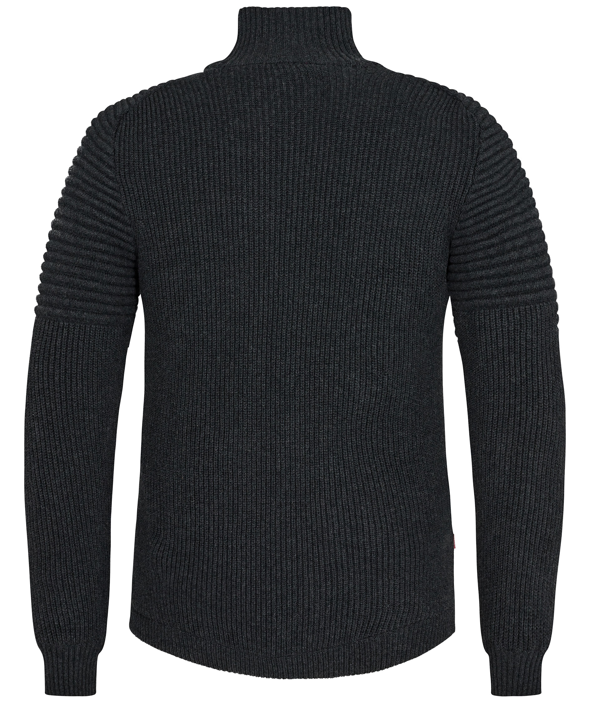 Engel Extend windbreaker stickad cardigan, M&ouml;rk Ljunggr&aring;, large image number 1