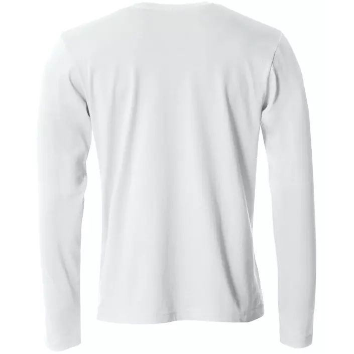 Clique Basic-T langermet T-skjorte, White, large image number 1