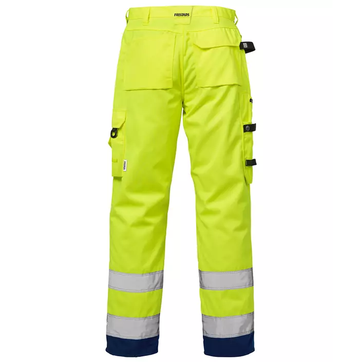 Fristads craftsman trousers 2025, Hi-vis yellow/Marine blue, large image number 1