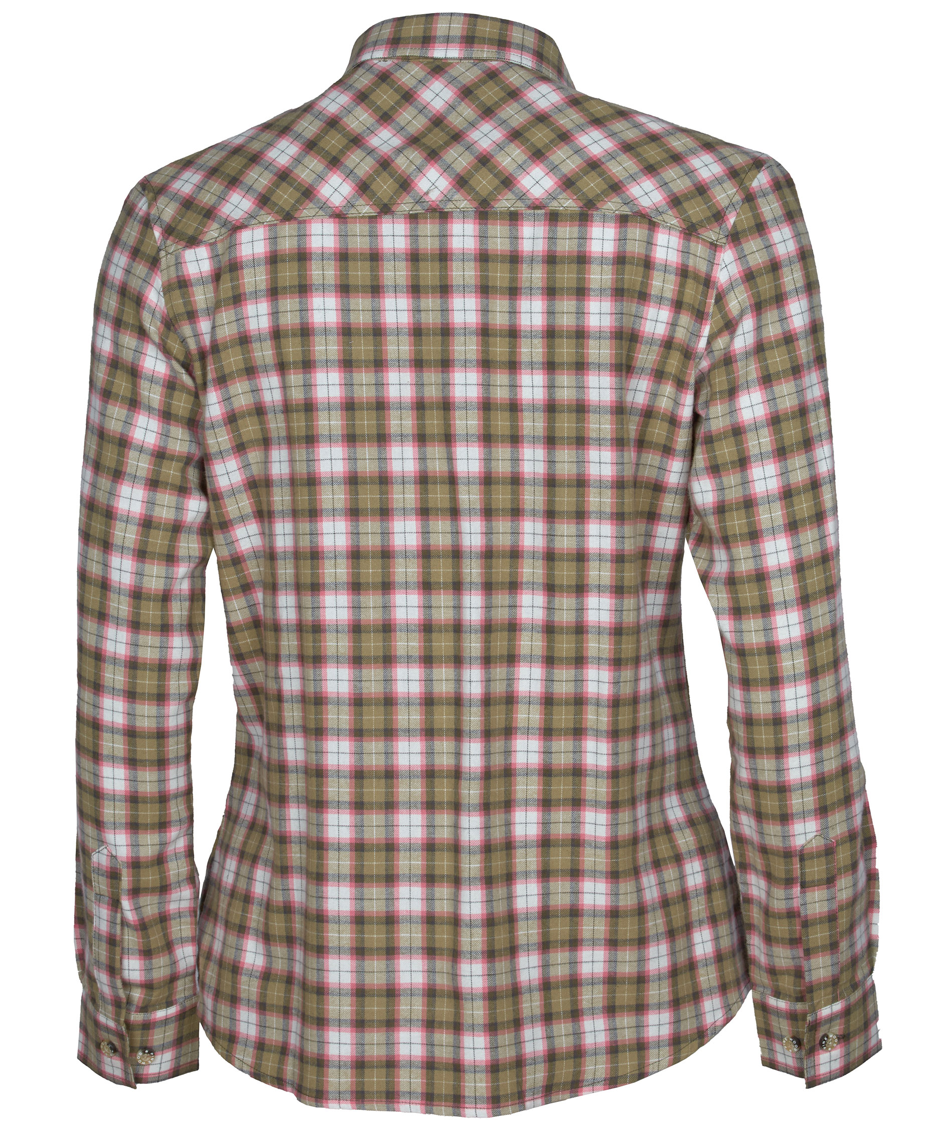 Pinewood Felicia dame flannelskjorte, Gr&oslash;n/Hvid, large image number 2