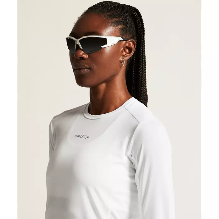 Craft ADV Essence langærmet dame T-shirt, White , large image number 6