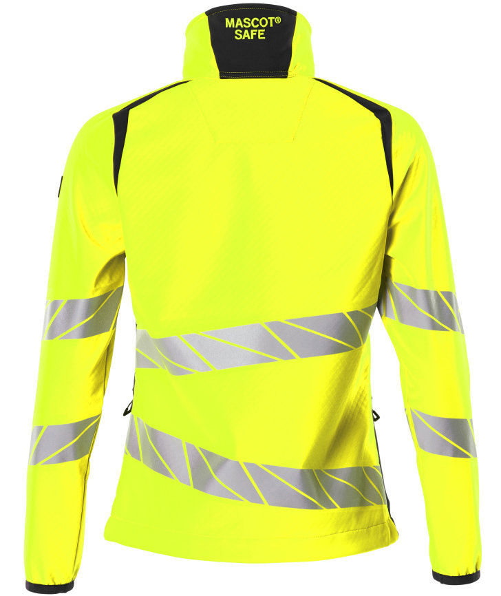 Mascot Accelerate Safe Damen Softshelljacke, Hi-vis Gelb/Schwarz