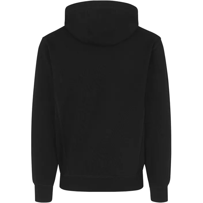 ID Identity bonded hoodie med blixtlås, Svart, large image number 1