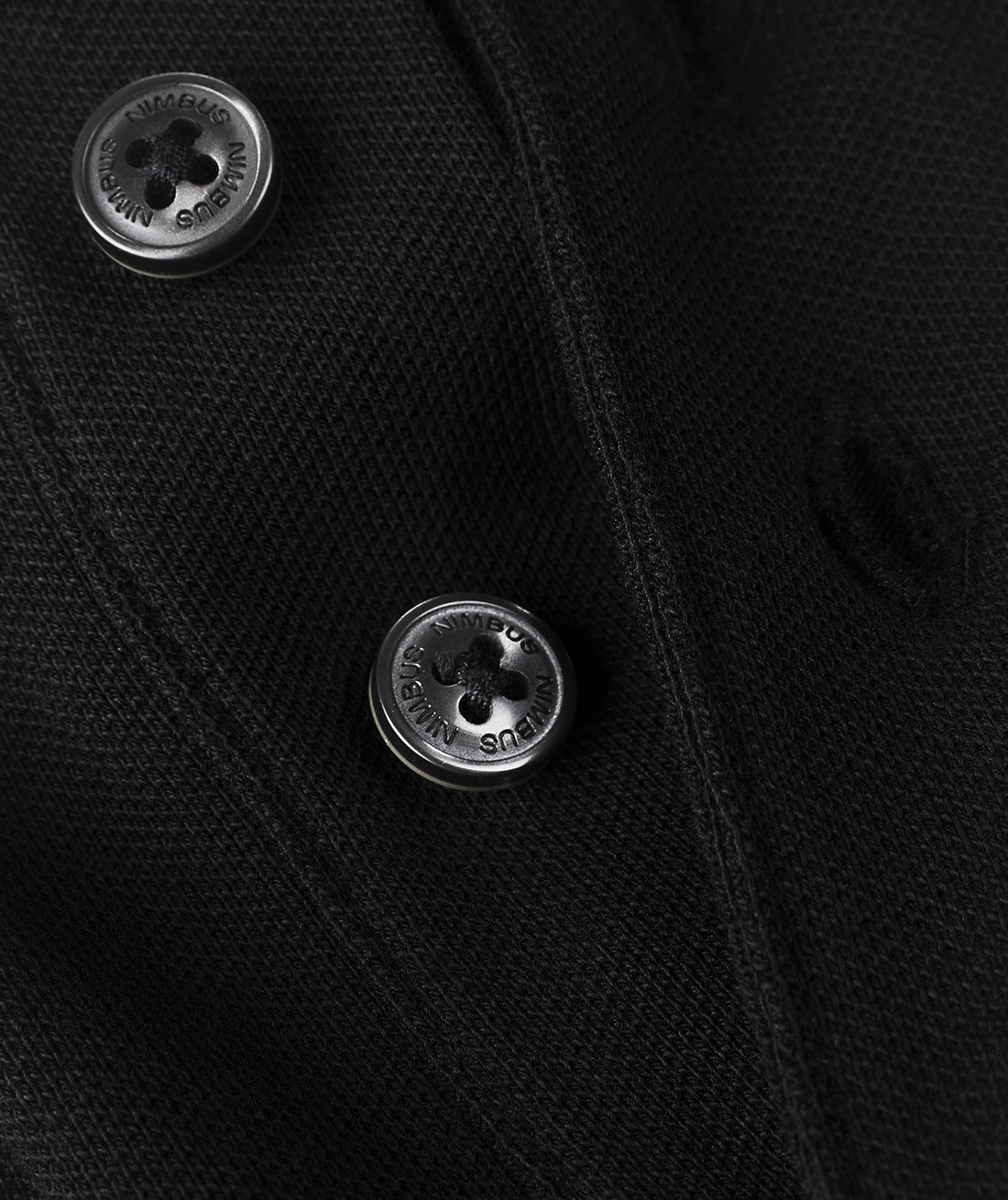 Nimbus Carlington long-sleeved polo shirt, Black, large image number 3