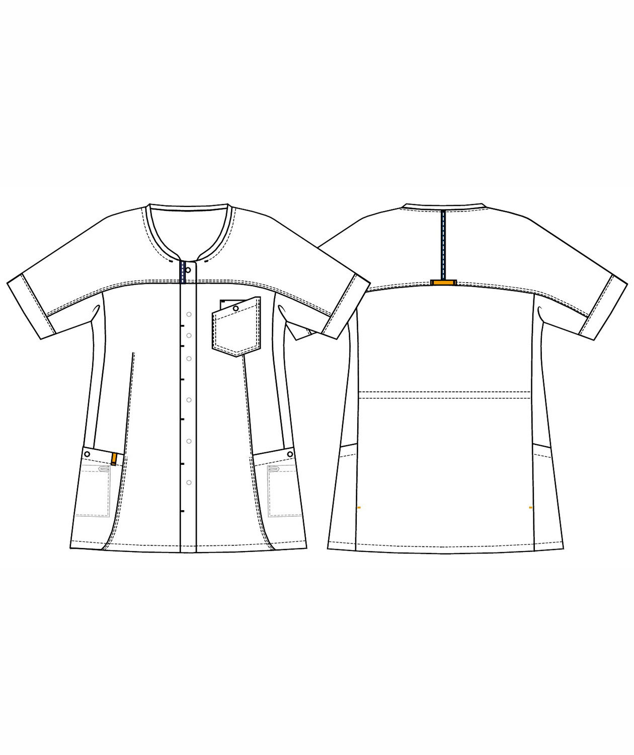 Kentaur kurz&auml;rmlige Damen Funktionsbluse, Dunkle Marine, large image number 3