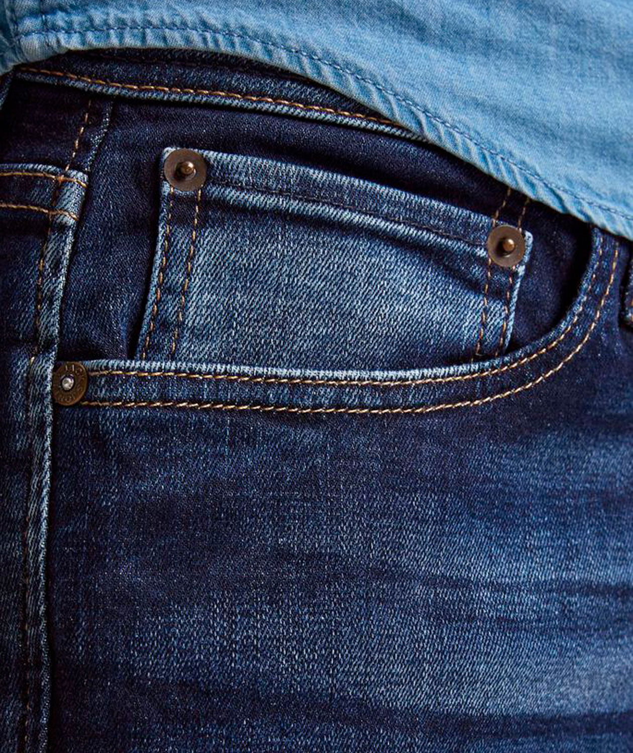 Jack & Jones JJICLARK JOS 278 jeans, Blue Denim, large image number 4