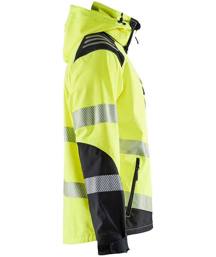 Bl&aring;kl&auml;der softshelljakke, Hi-vis Gul/Sort, large image number 3