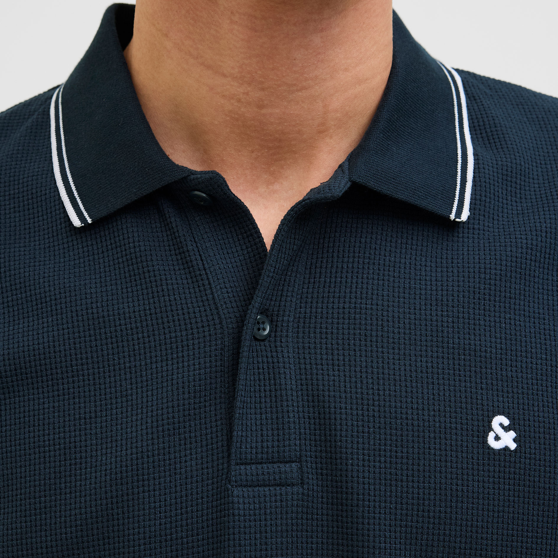 Jack & Jones JJEAUSTIN Polo shirt, Sky Captain, large image number 4