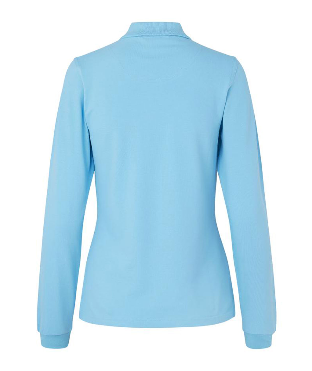 ID lang&aelig;rmet dame Polo T-shirt med stretch, Lys Bl&aring;, large image number 2