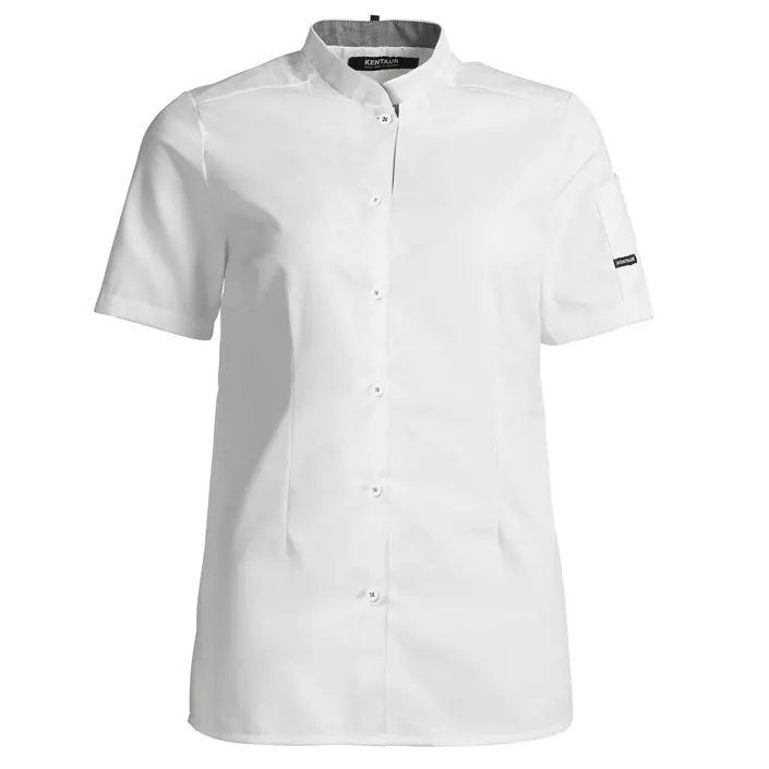 Kentaur modern fit kortærmet dame kokke/serviceskjorte, Hvid, large image number 0