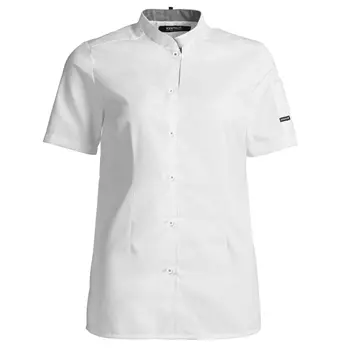 Kentaur modern fit short-sleeved women's chefs/servicesshirt, White