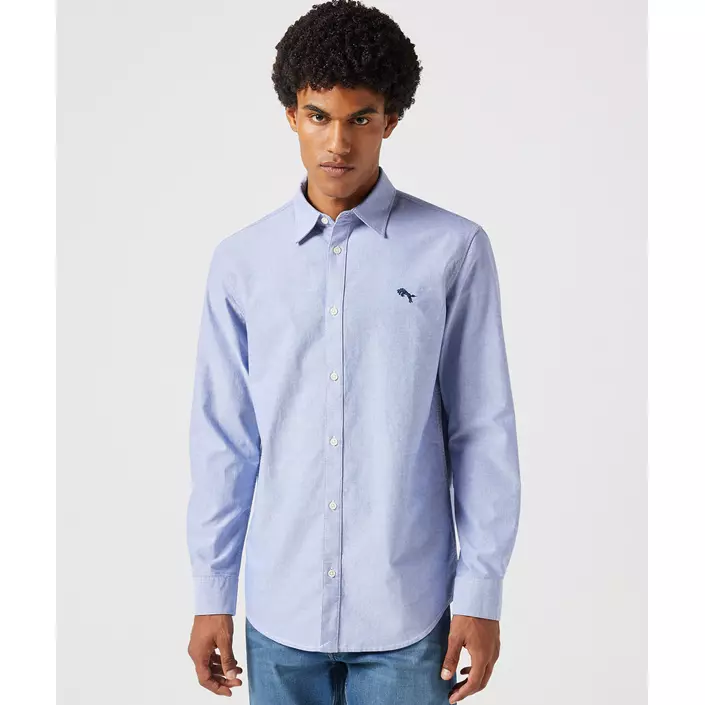 Wrangler Oxford skjorte, Blue, large image number 1