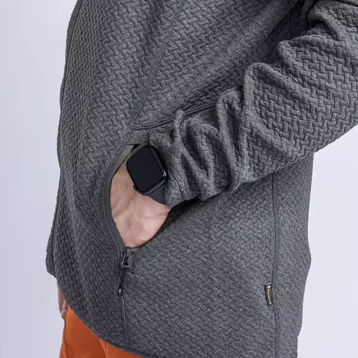 Pinewood Everyday Travel hættetrøje med lyn, Grey melange , large image number 3