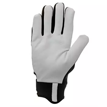 Kramp winter gloves made of goatskin / spandex, Black/White
