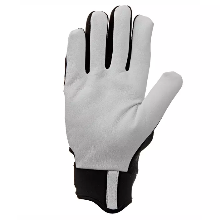 Kramp winter gloves made of goatskin / spandex, Black/White, large image number 1