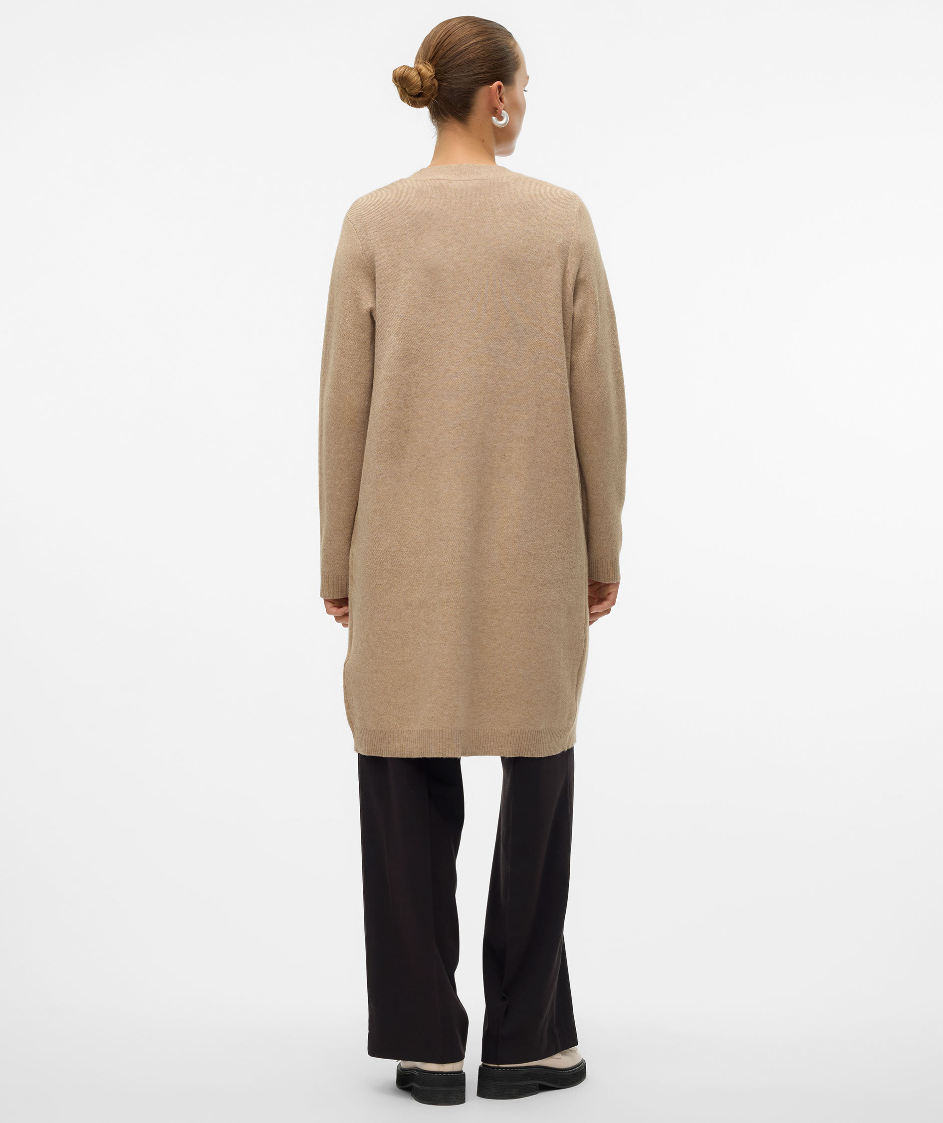 Vero Moda VMSABA women's knitted cardigan, Silver Mink, large image number 2