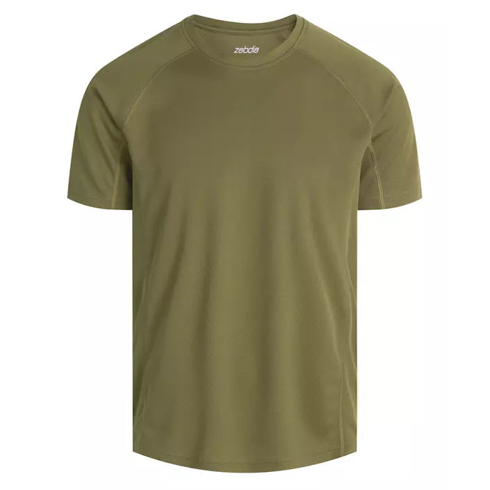 Zebdia sports T-shirt, Armygrøn, large image number 0