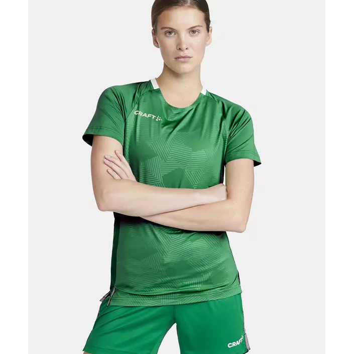 Craft Premier Solid Jersey dame T-shirt, Team green, large image number 5