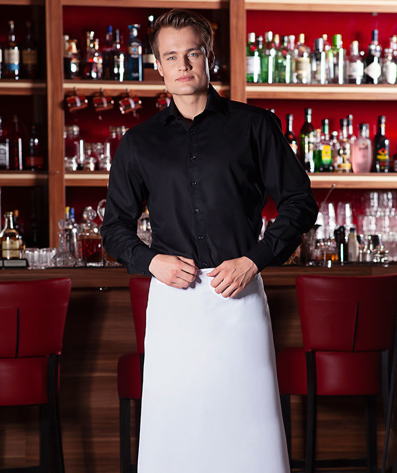 Karlowsky Basic apron, White, White, large image number 1