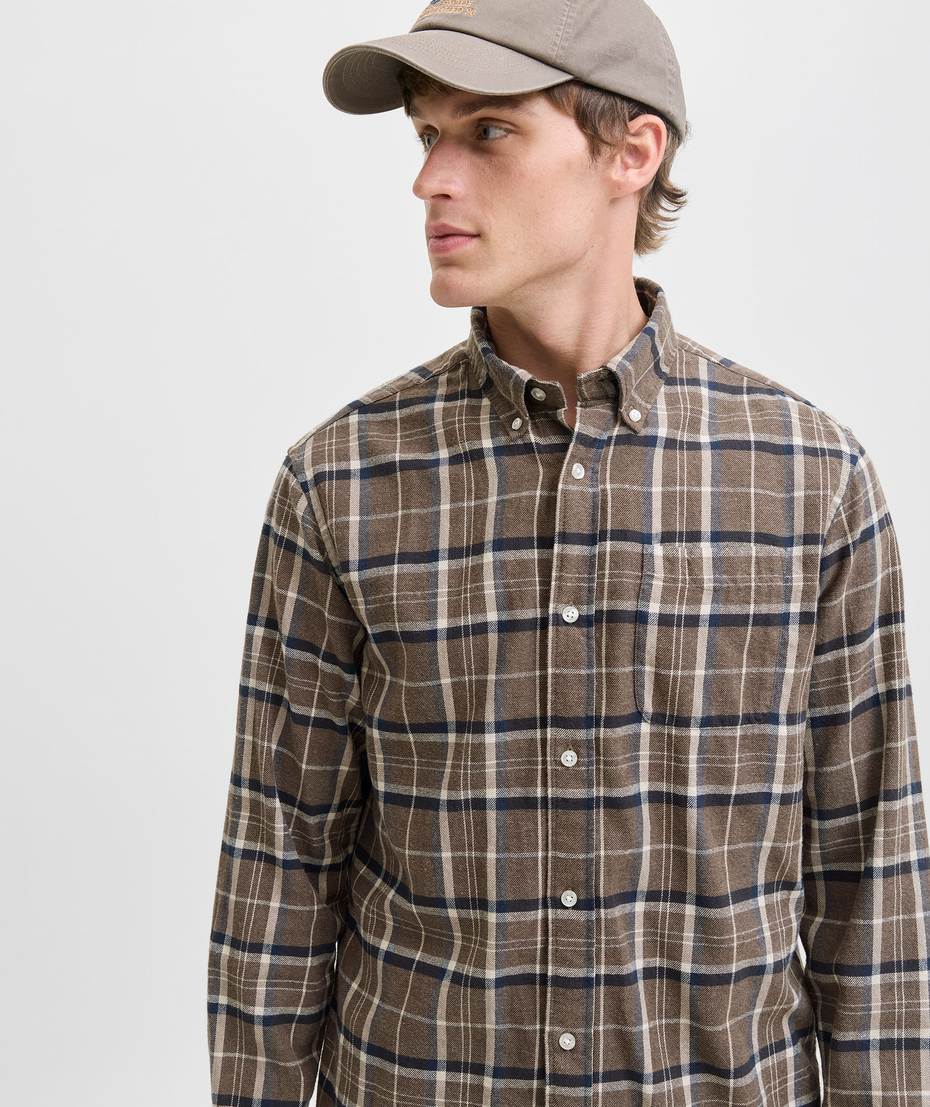 Jack & Jones JJECLASSIC flannelskjorte, Otter, large image number 3