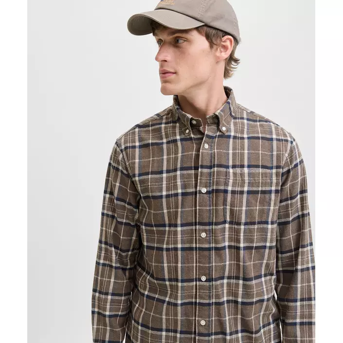 Jack & Jones JJECLASSIC flannelskjorte, Otter, large image number 3