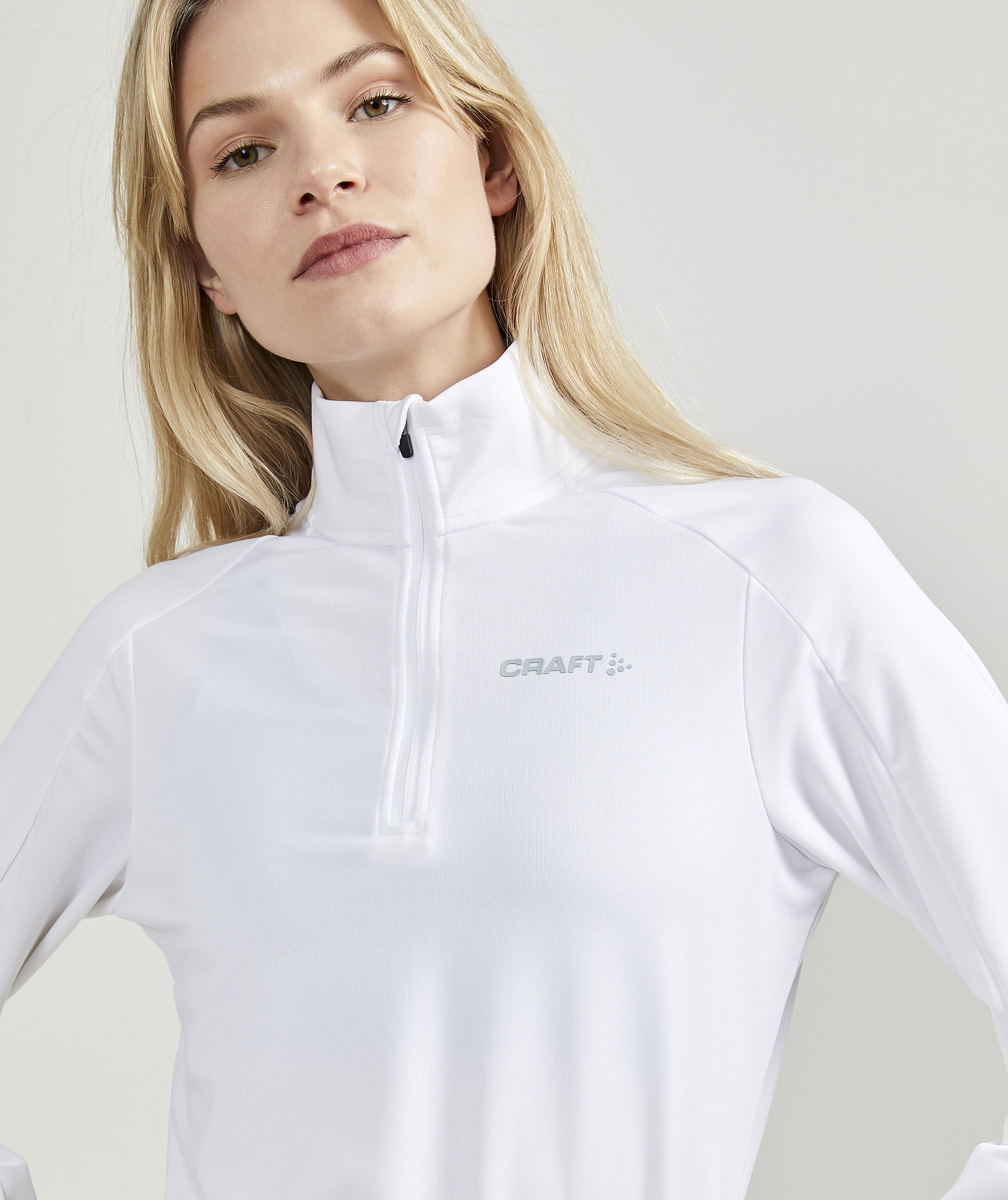 Craft Core Gain women's half zip midlayer, White, large image number 4