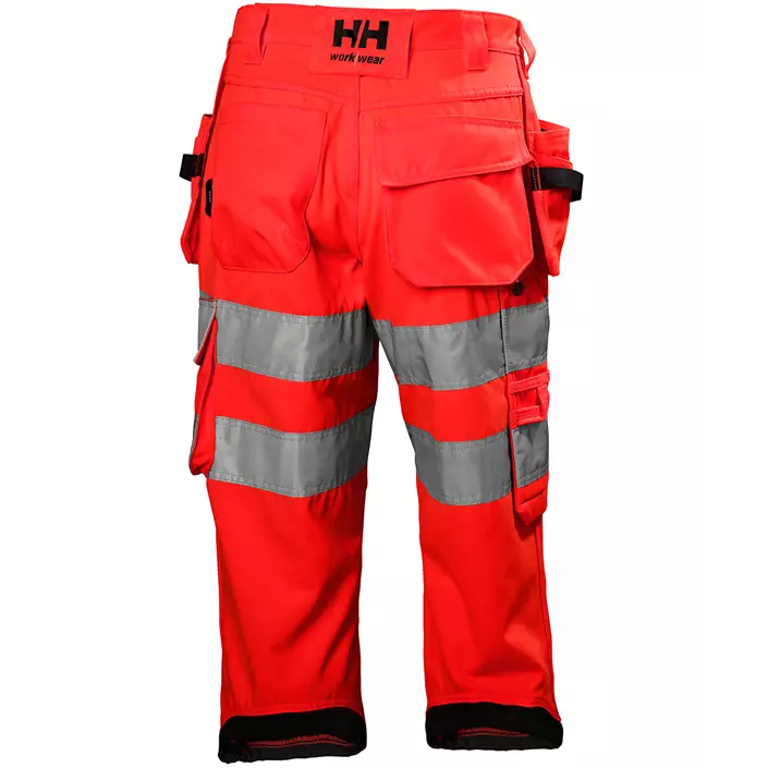 Helly Hansen Alna 3/4 Handwerkerhose, Hi-vis Rot/Charcoal, large image number 1